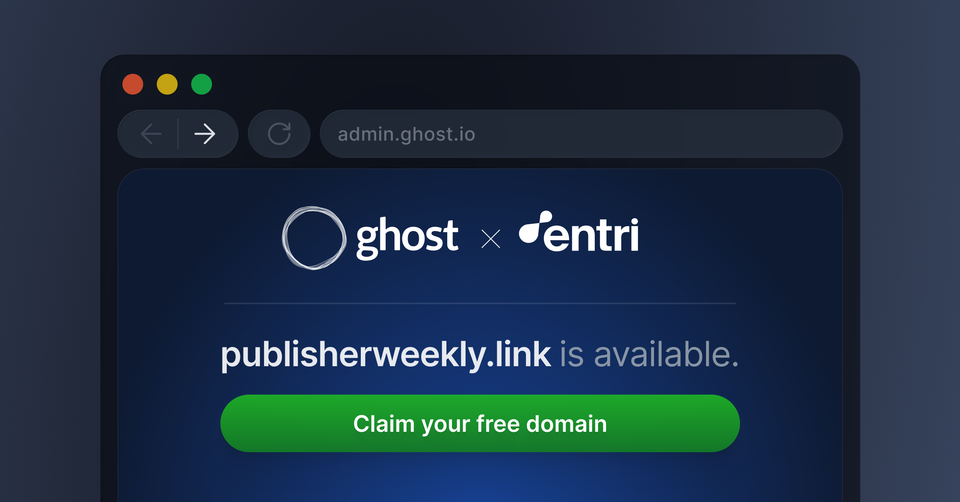 Free domains on Ghost(Pro)